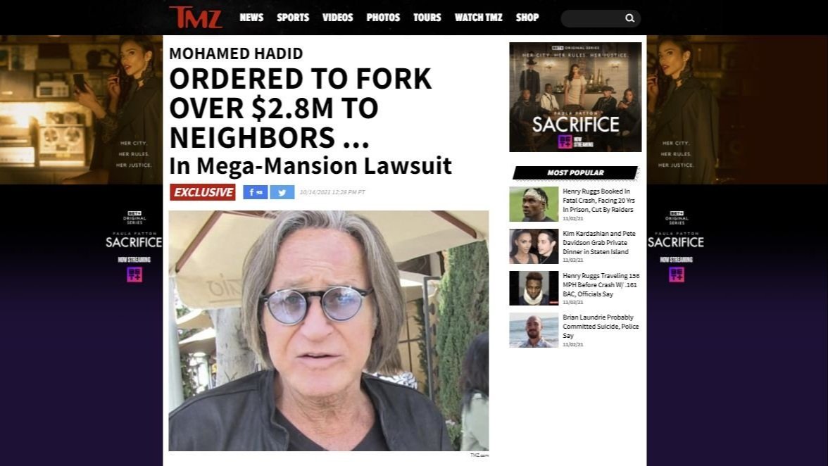 Hadid loses jury trial; ordered to pay millions